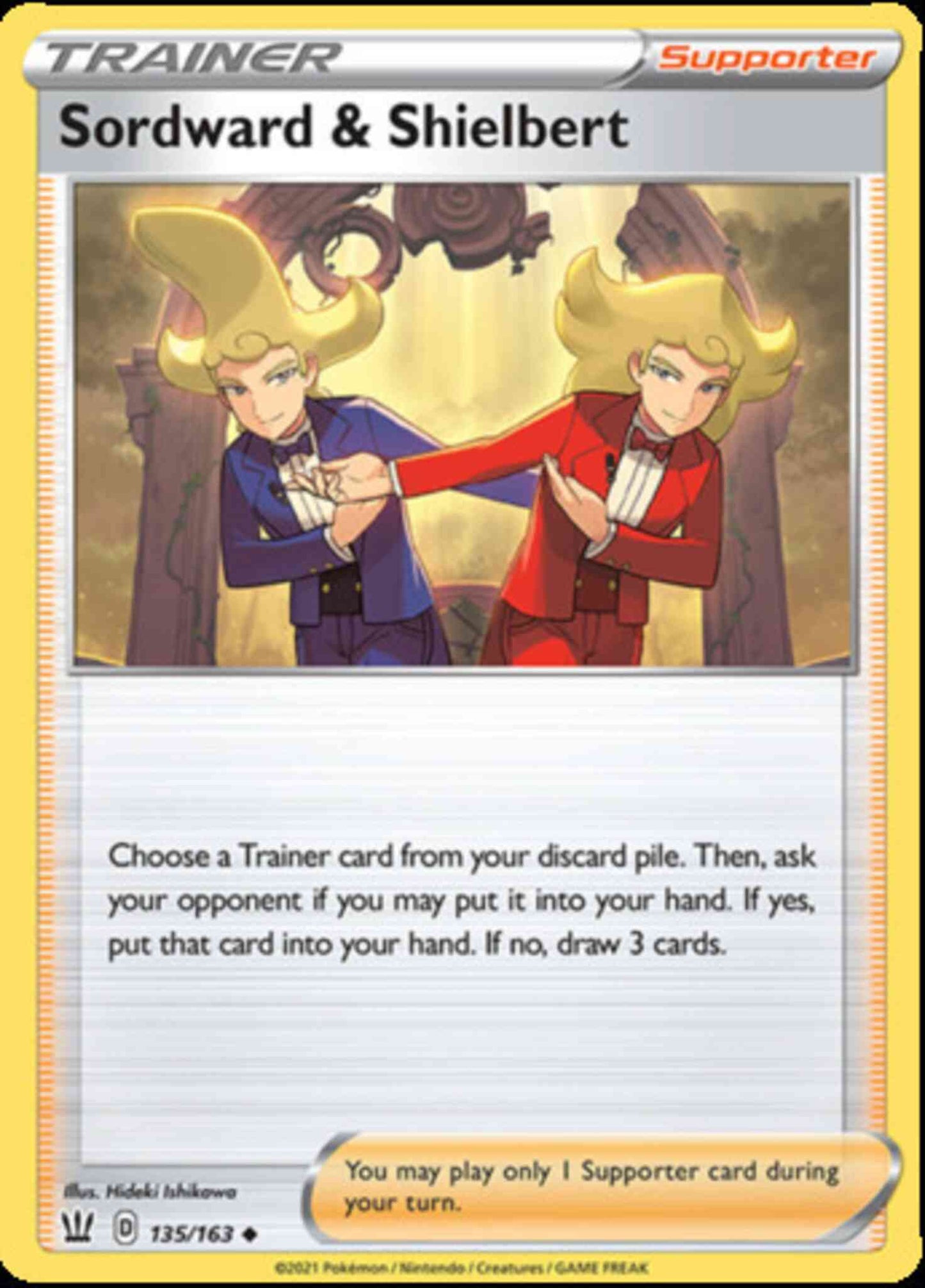 Sordward & Shielbert - 135/163 - Uncommon [swsh5-135] [Reverse Holo]