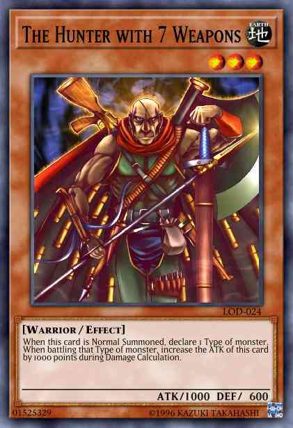 The Hunter with 7 Weapons - LOD-024 - Common - 1st Edition