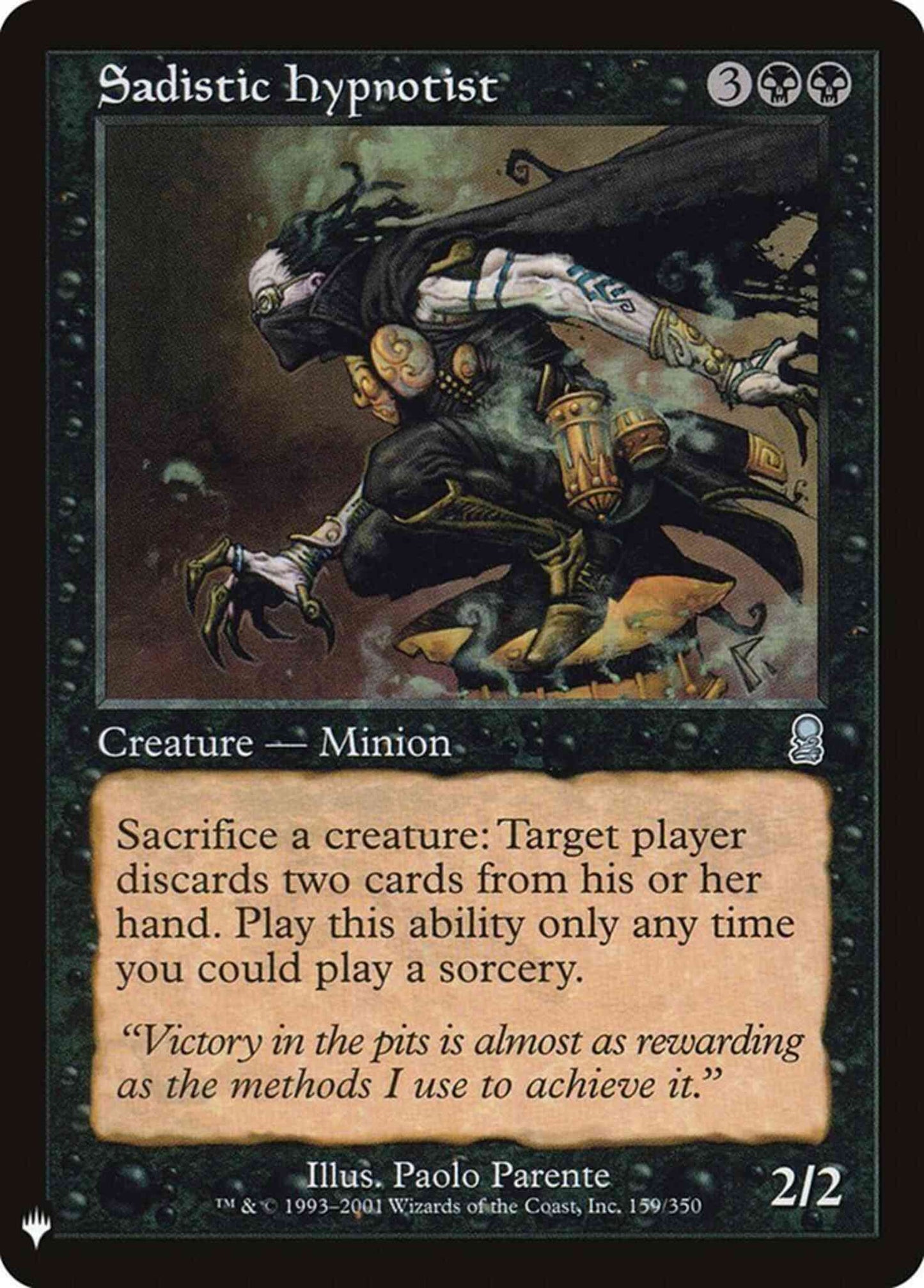 Sadistic Hypnotist [ODY-159] [The List] [Non-Foil]