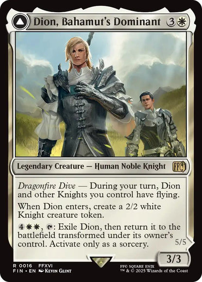 Dion, Bahamut's Dominant // Bahamut, Warden of Light [16] [FINAL FANTASY] [Non-Foil]