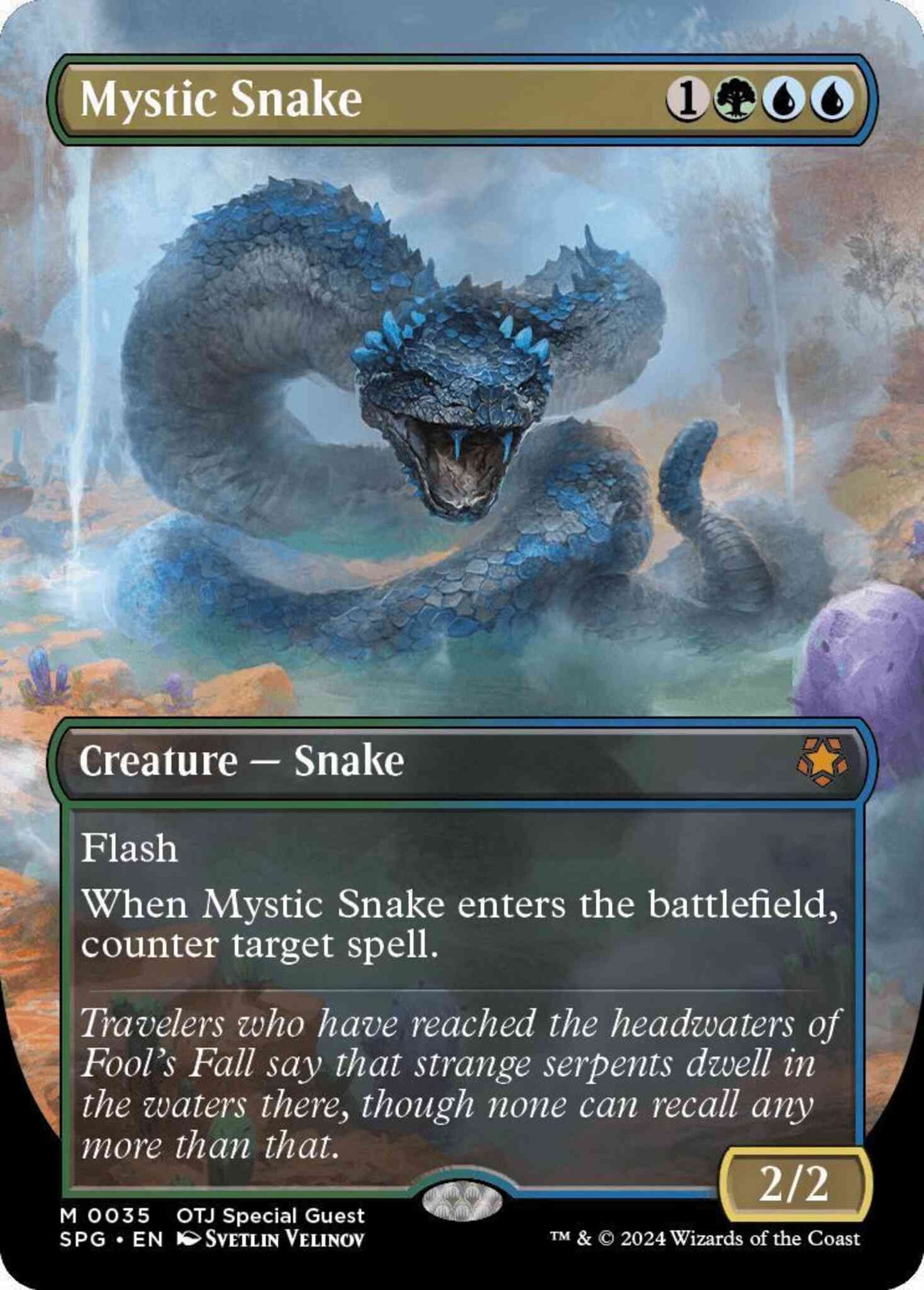 Mystic Snake [35] [Borderless] [Special Guests] [Non-Foil]