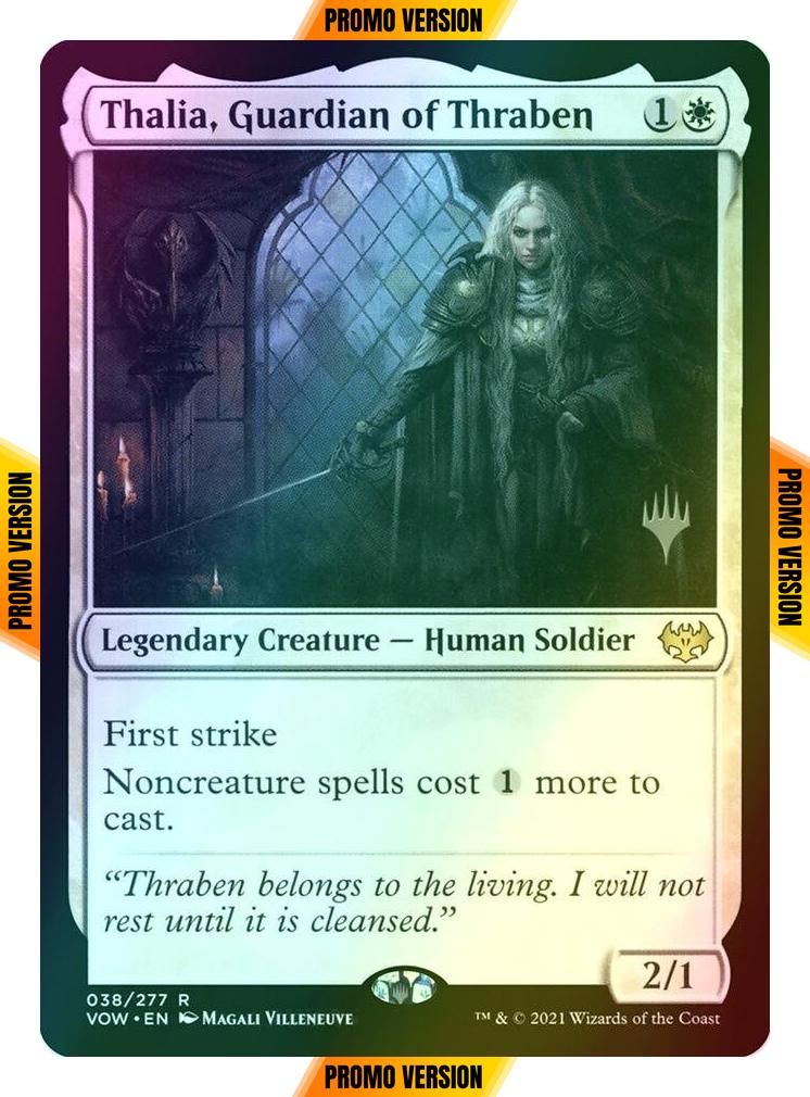 Thalia, Guardian of Thraben [38p] [Promo Pack] [Innistrad: Crimson Vow Promos] [Foil]
