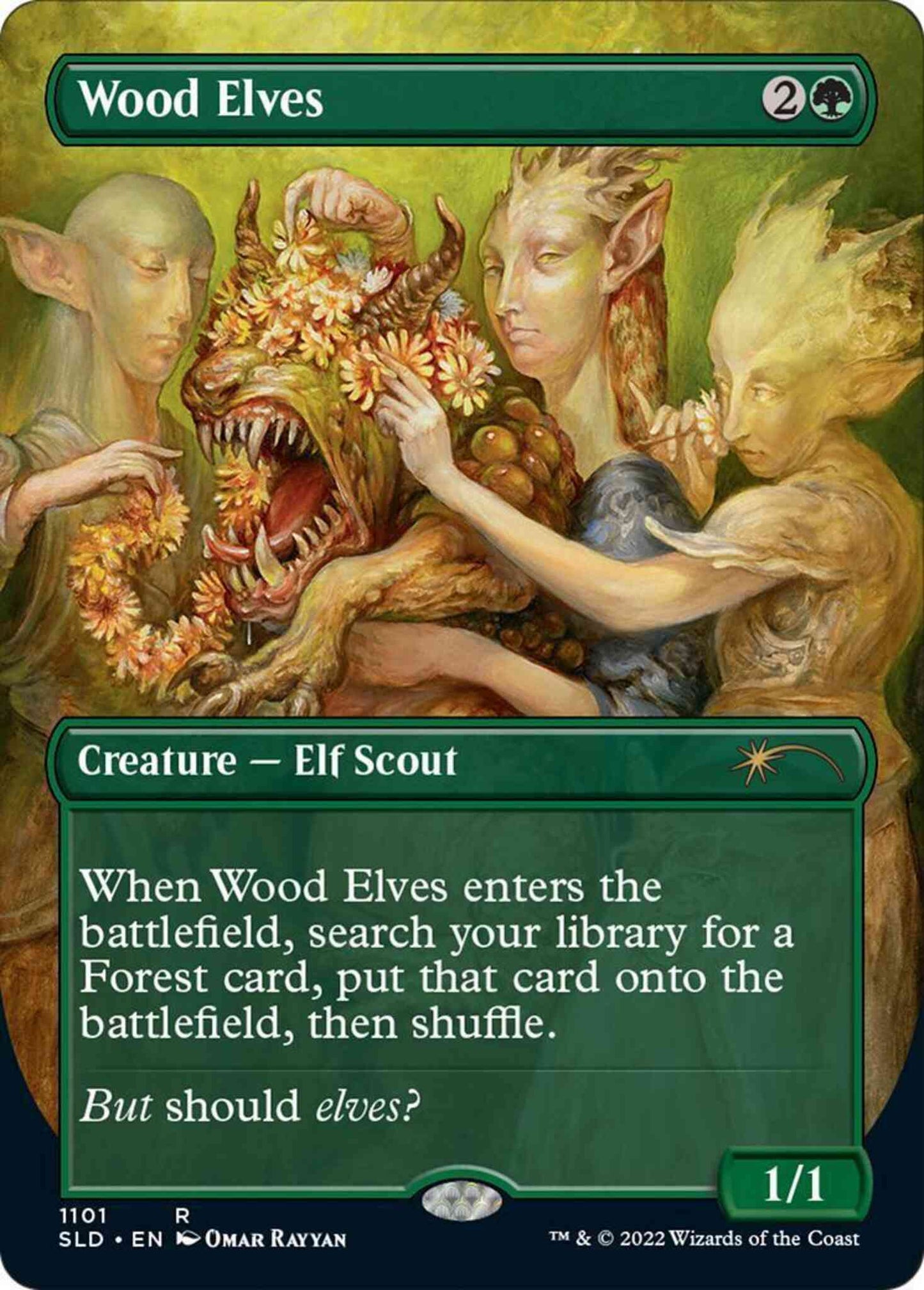 Wood Elves [1101] [Borderless] [Weirdest Pets] [Secret Lair Drop] [Non-Foil]
