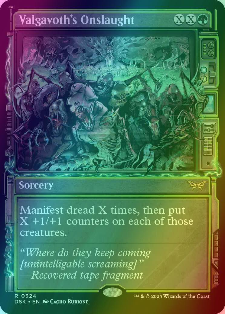 Valgavoth's Onslaught [324] [Paranormal Frame] [Duskmourn: House of Horror] [Foil]