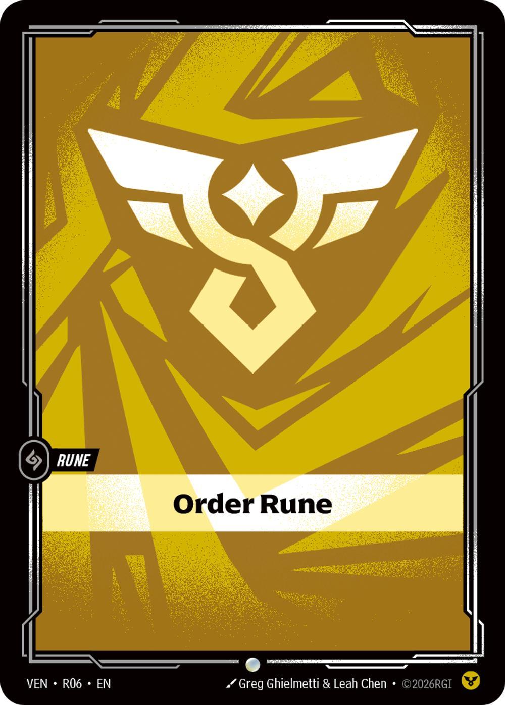 Order Rune - R06 [Vendetta] [Non Foil]
