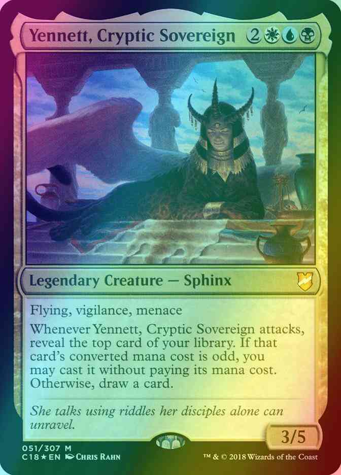 Yennett, Cryptic Sovereign [51] [Commander 2018] [Foil]