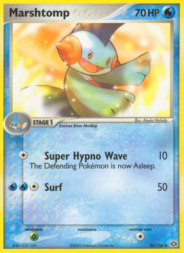Marshtomp - 36/106 - Uncommon [ex9-36] [Reverse Holo]