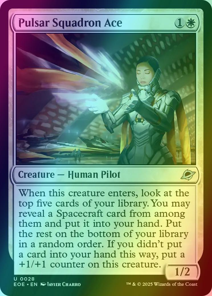 Pulsar Squadron Ace [28] [Edge of Eternities] [Foil]