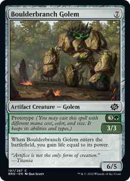 Boulderbranch Golem [197] [The Brothers' War] [Non-Foil]