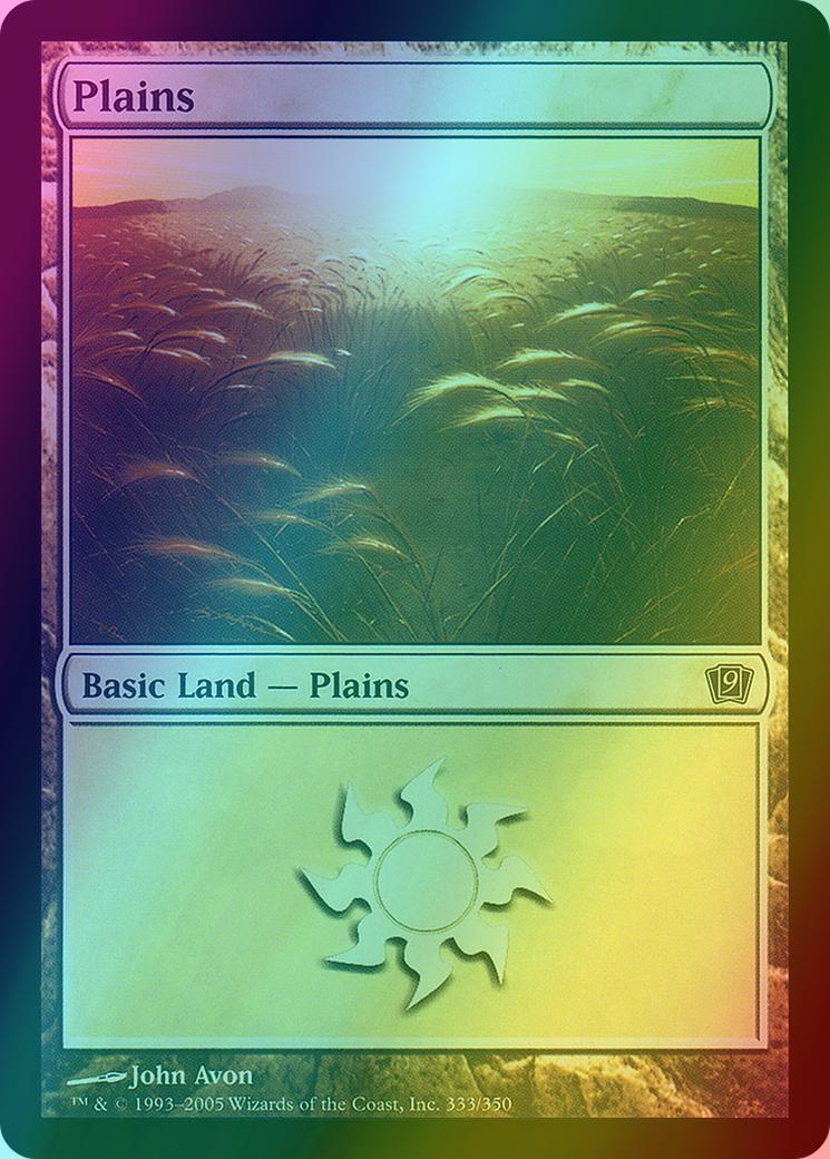 Plains [333x] [333] [Ninth Edition] [Foil]