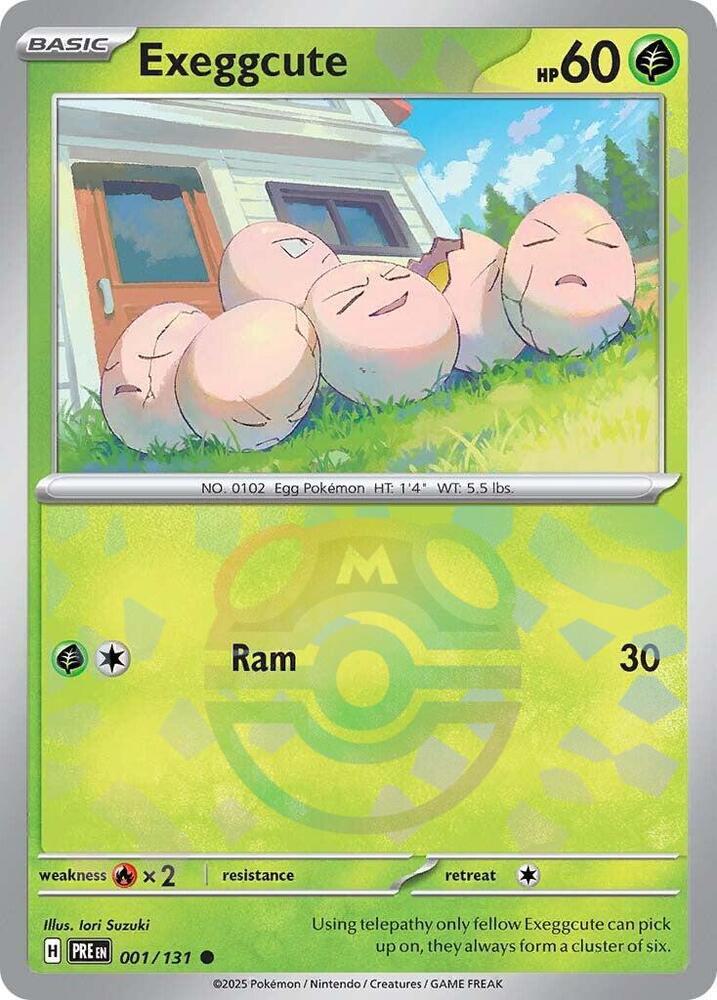 Exeggcute - Master Ball Pattern - 001/131 - Common [sv085-001] [Reverse Holo]