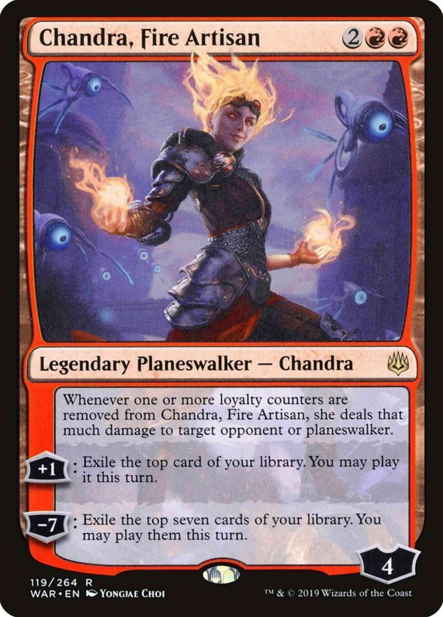 Chandra, Fire Artisan [119] [War of the Spark] [Non-Foil]