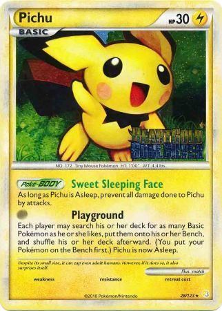 Pichu - 28 - Promotional - HeartGold & SoulSilver - Stamp Prerelease Promo [Holo]