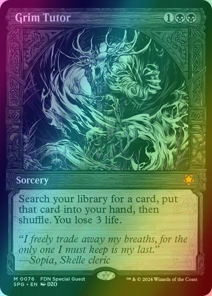 Grim Tutor [76] [Showcase] [Special Guests] [Foil]
