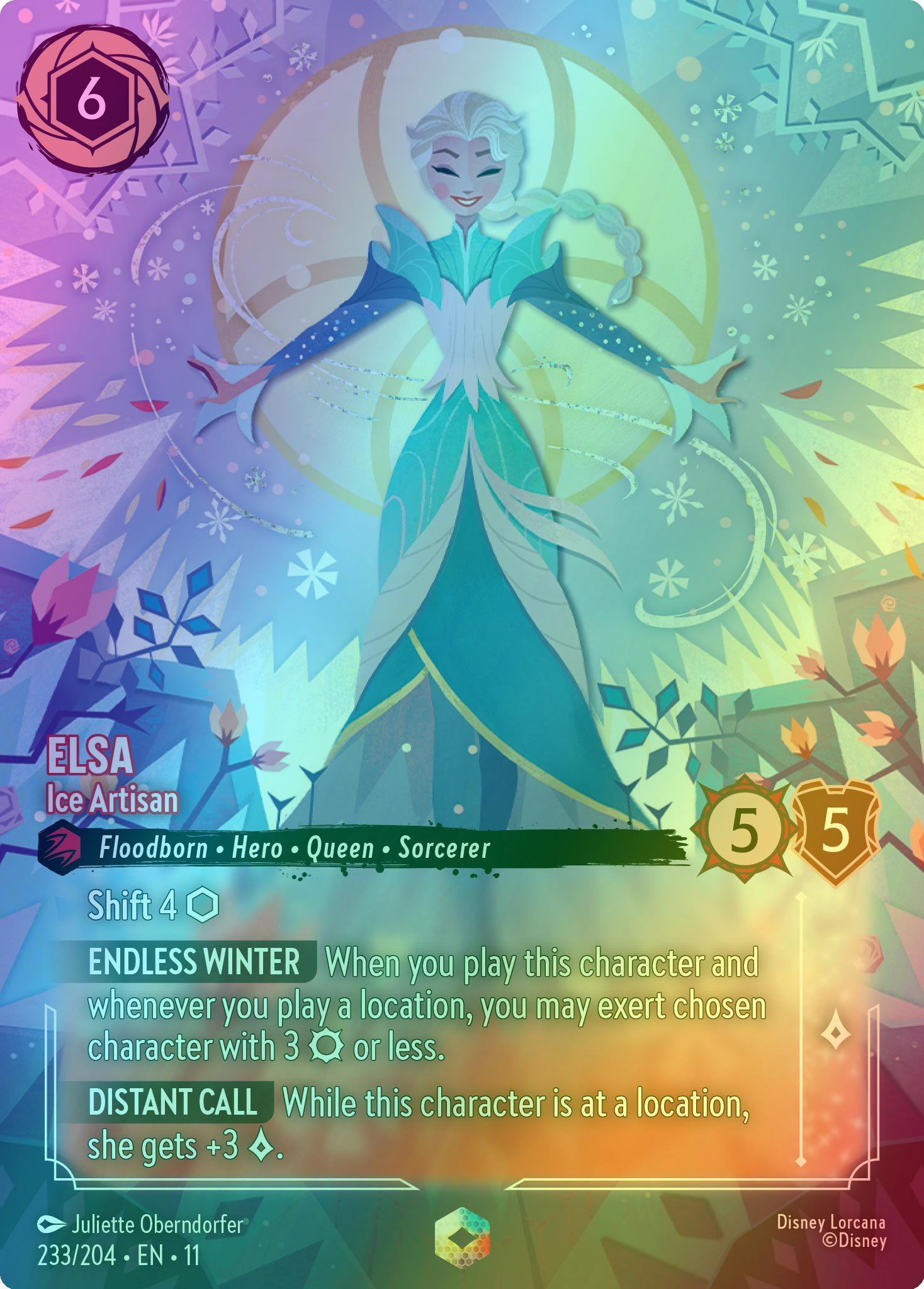Elsa - Ice Artisan (Enchanted) - 233/204 [Winterspell] [Holofoil