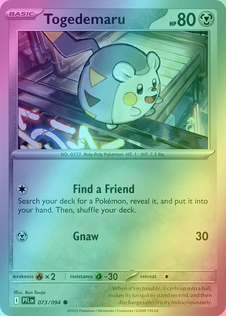 Togedemaru - 073/094 - Common [me02-073] [Reverse Holo]