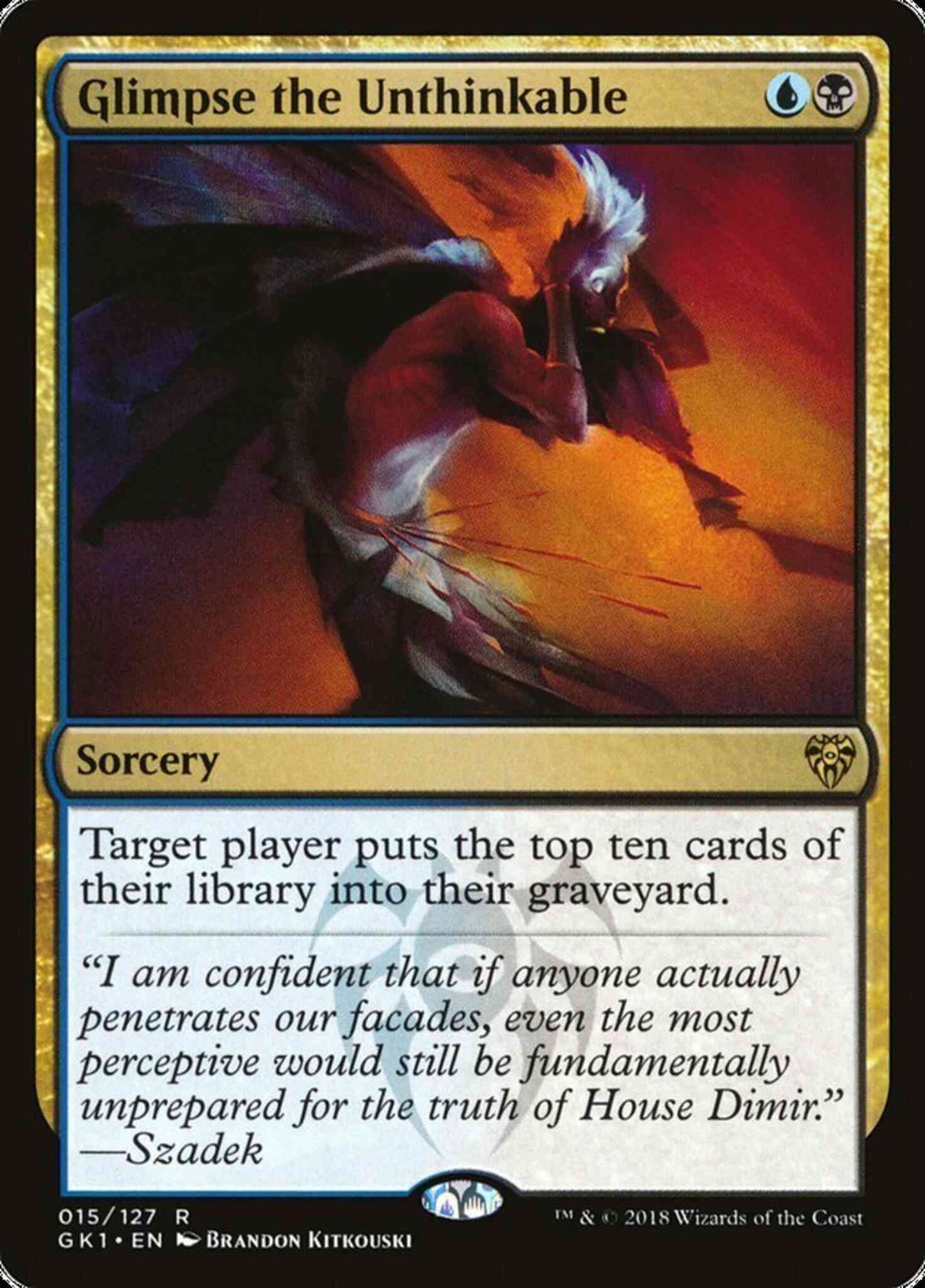 Glimpse the Unthinkable [15] [GRN Guild Kit] [Non-Foil]
