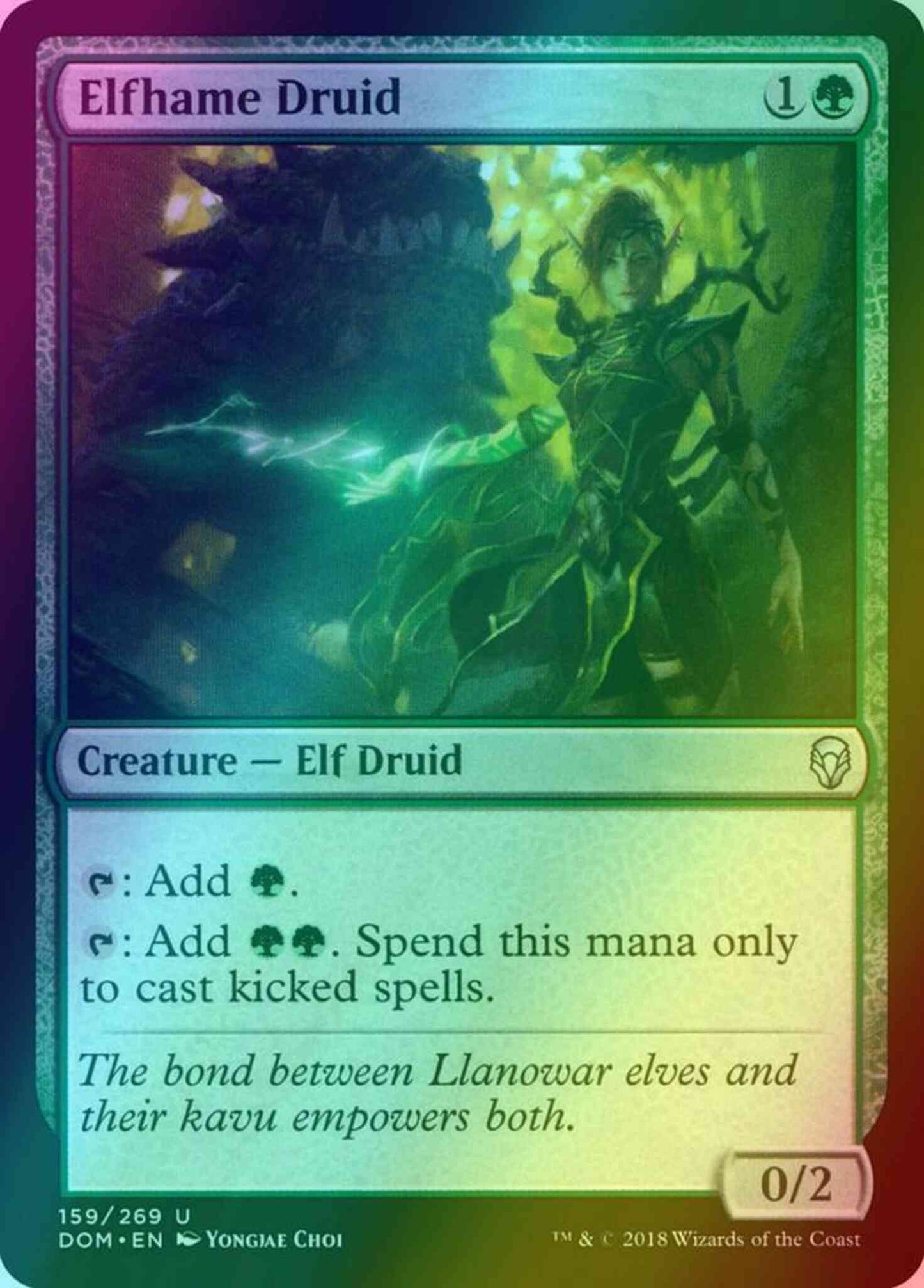 Elfhame Druid [159] [Dominaria] [Foil]