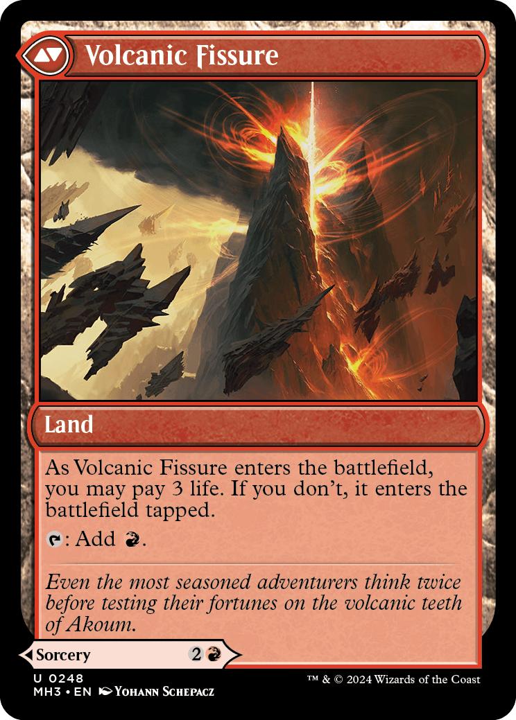 Sundering Eruption // Volcanic Fissure [248] [Modern Horizons 3] [Foil]