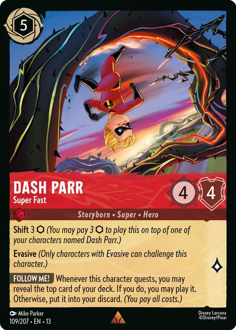 Dash Parr - Super Fast - 109/204 [Attack of the Vine!] [Non-Foil]