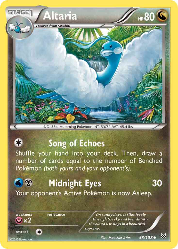 Altaria - 53/108 - Uncommon [xy6-53] [Reverse Holo]