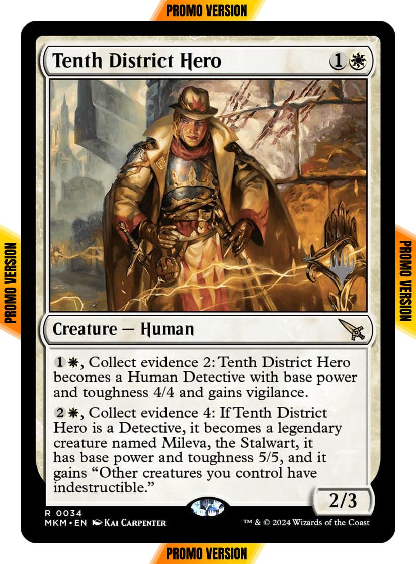 Tenth District Hero [34p] [Promo Pack] [Murders at Karlov Manor: Promos] [Non-Foil]