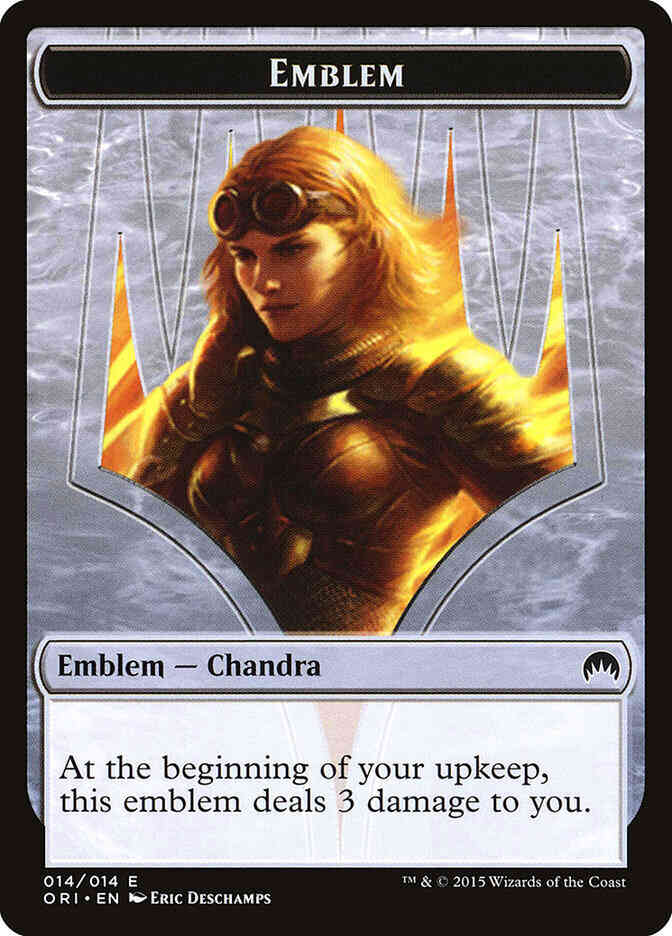 Chandra, Roaring Flame Emblem [14] [Magic Origins Tokens] [Non-Foil]