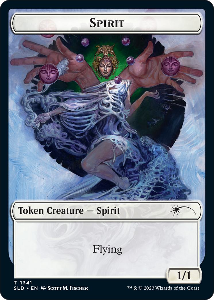 Ajani's Pridemate Token (01) // Spirit Token (1341) [TM20-1] [M20/SLD Set Symbol] [The List] [Non-Foil]
