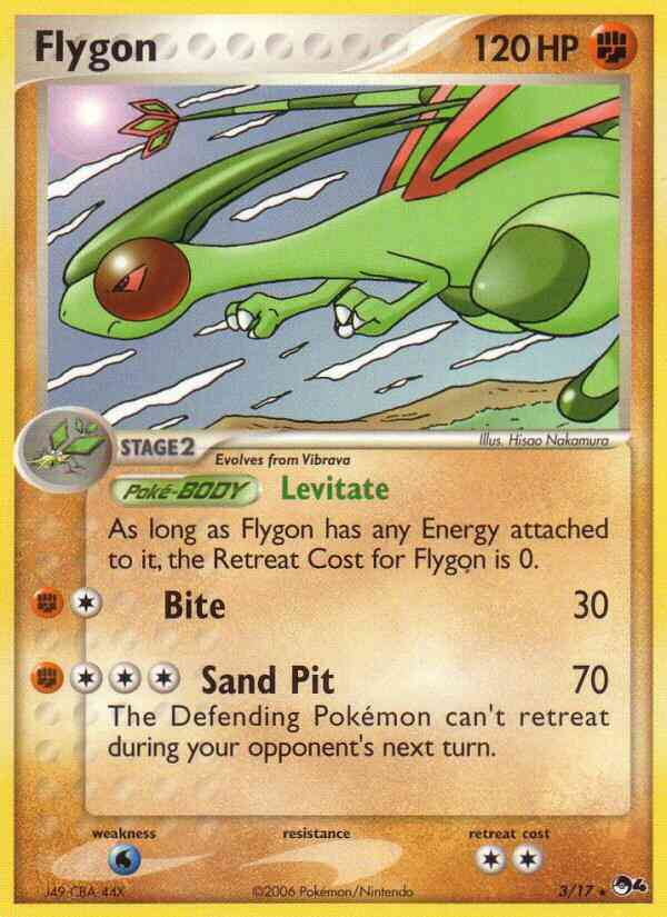 Flygon - 3/17 - Rare [pop4-3] [Holo]