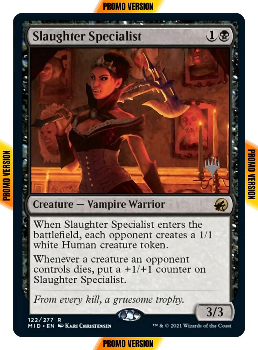 Slaughter Specialist [Promo Pack] [122p] [Innistrad: Midnight Hunt Promos] [Non-Foil]