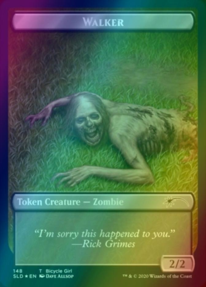 Treasure Token (153) // Walker Token (148) [0153] [Full Art] [Walking Dead] [Secret Lair Drop] [Foil]
