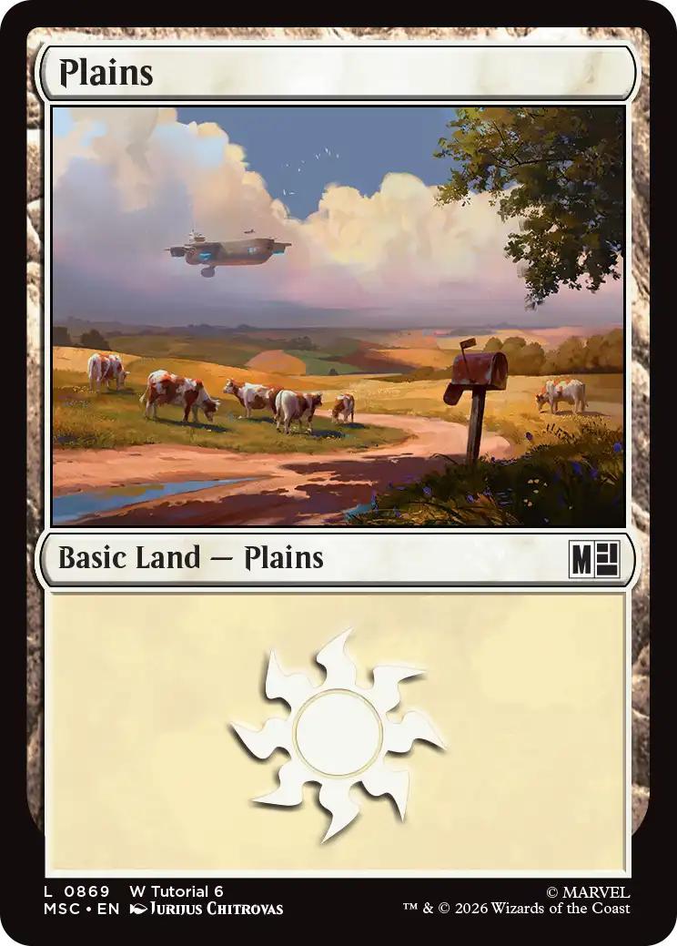 Plains [869] [Beginner Box] [Marvel Super Heroes: Commander] [Non-Foil]