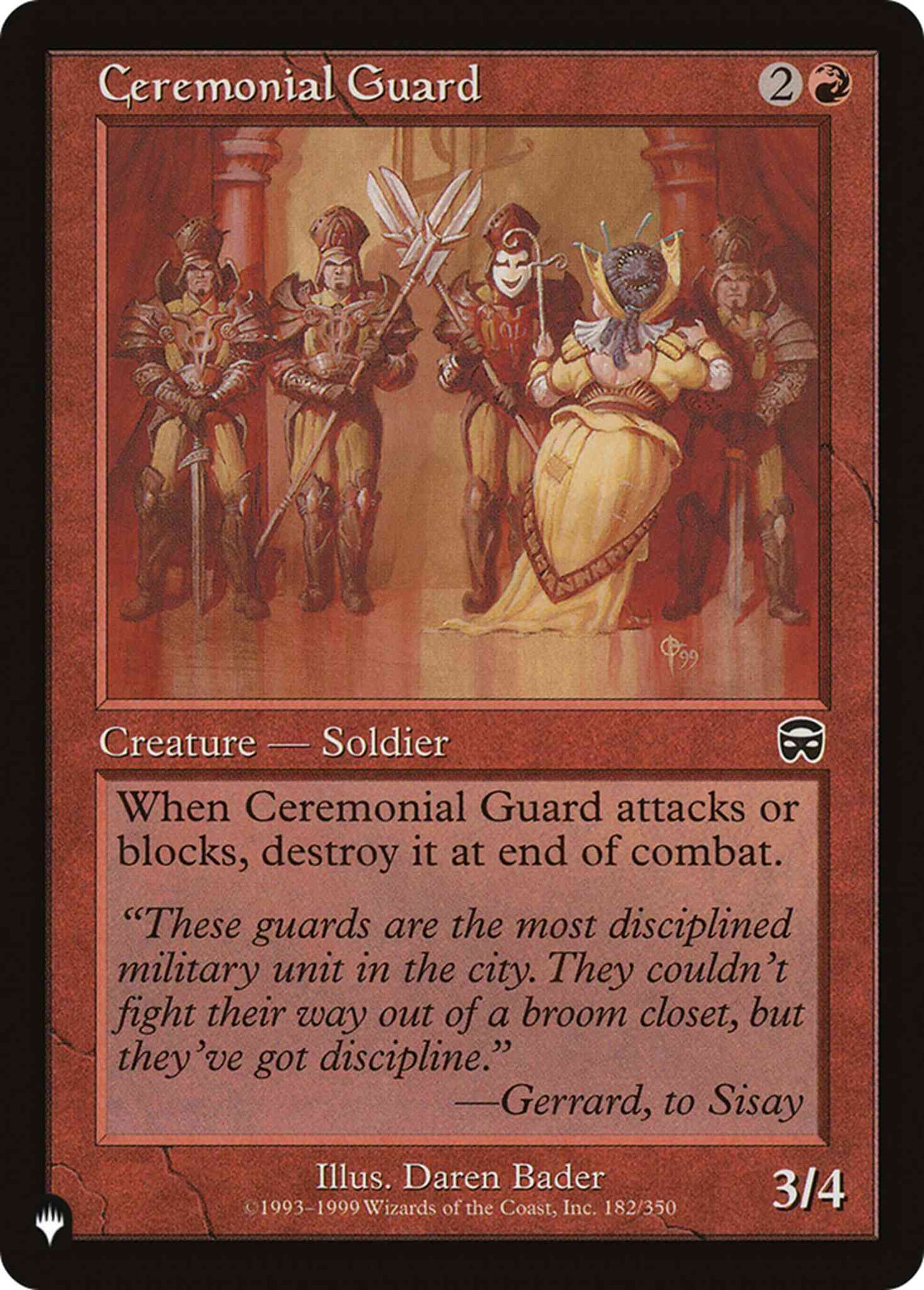 Ceremonial Guard [MMQ-182] [The List] [Non-Foil]