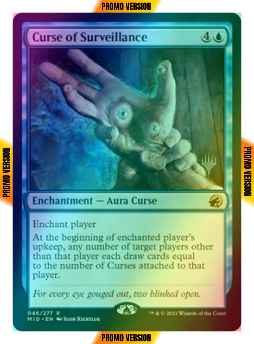 Curse of Surveillance [Promo Pack] [46p] [Innistrad: Midnight Hunt Promos] [Foil]