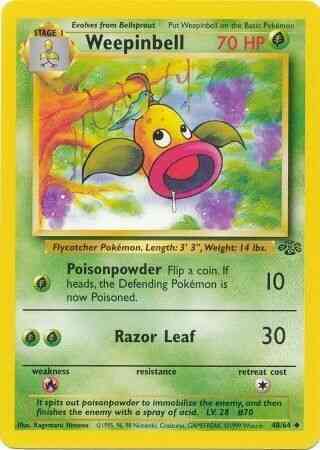 Weepinbell - 48/64 - Uncommon - Unlimited [base2U-48] [Non-Holo]