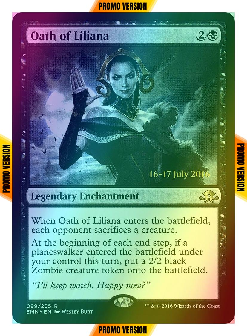 Oath of Liliana [99s] [Eldritch Moon Promos] [Foil]