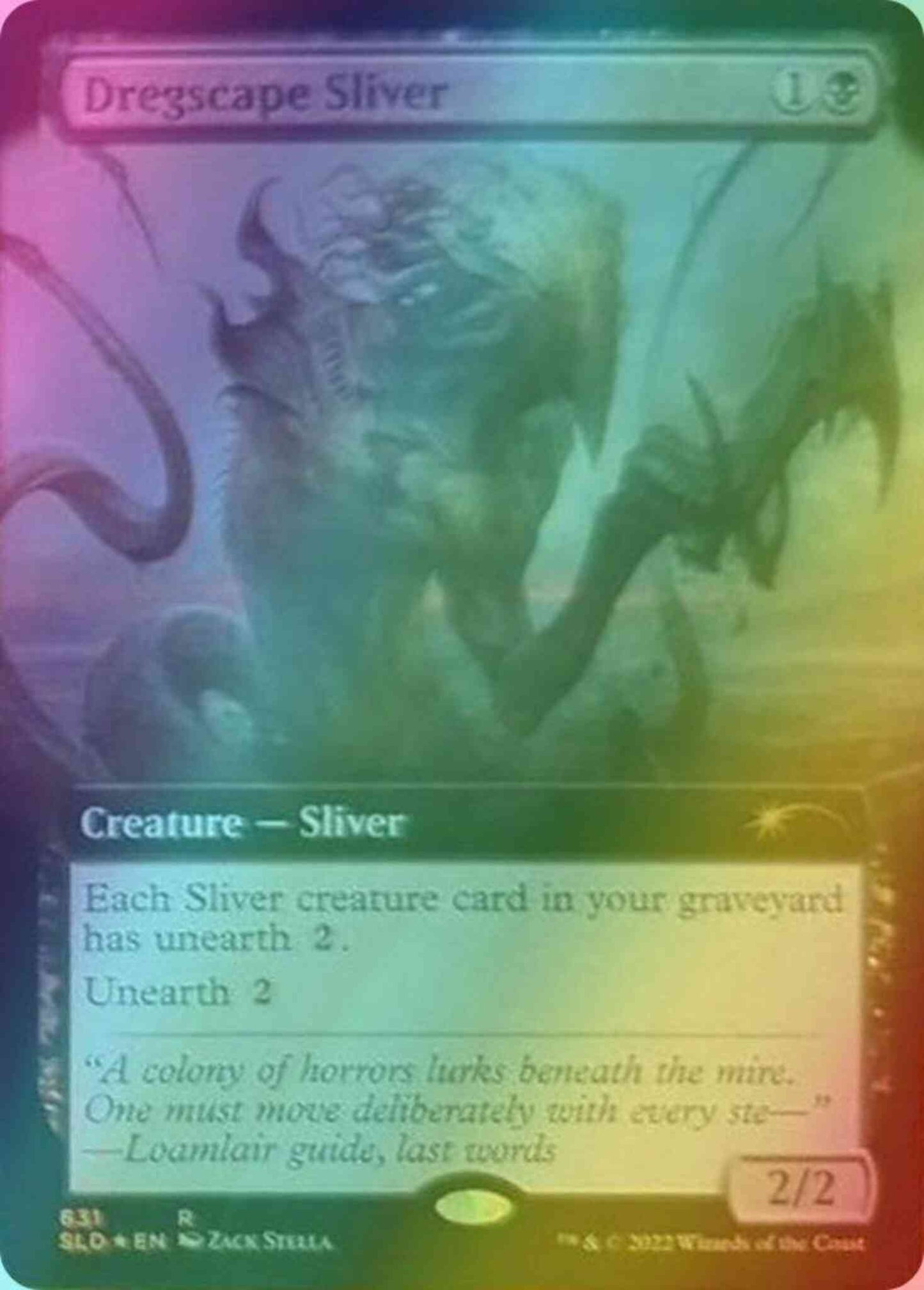 Dregscape Sliver [0631] [Extended Art] [Zack Stella] [Secret Lair Drop] [Foil]