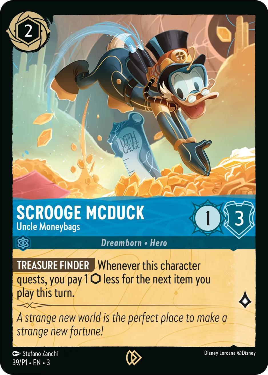 Scrooge McDuck - Uncle Moneybags - 39/P1 [Disney Lorcana Promo Cards] [Cold Foil]