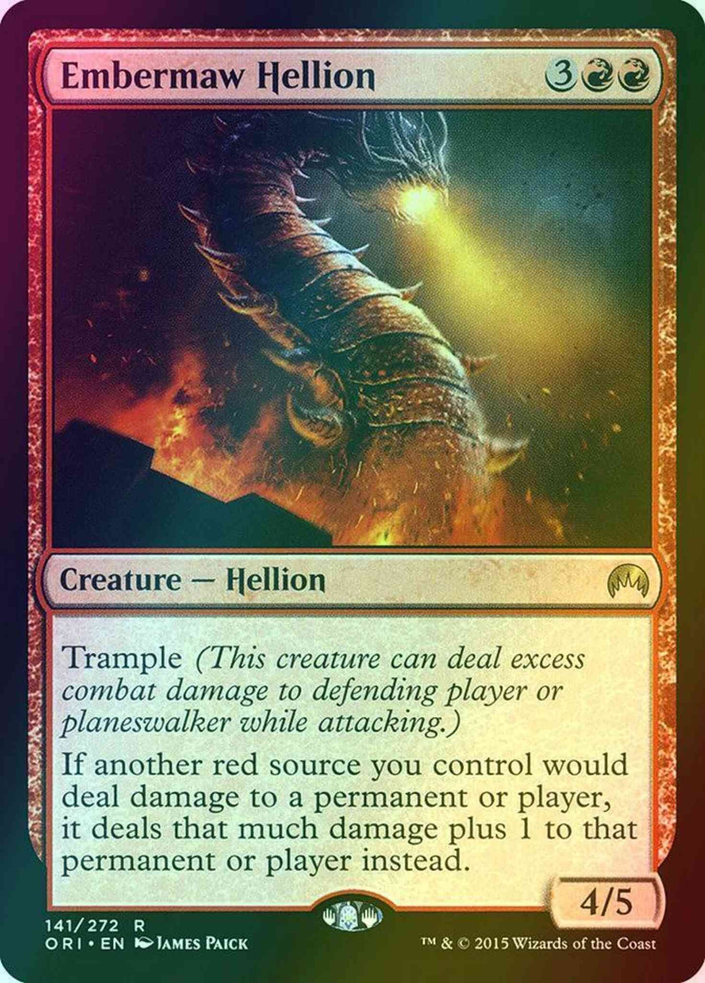 Embermaw Hellion [141] [Magic Origins] [Foil]