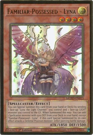 Familiar-Possessed - Lyna - MGED-EN013 - Premium Gold Rare - 1st Edition