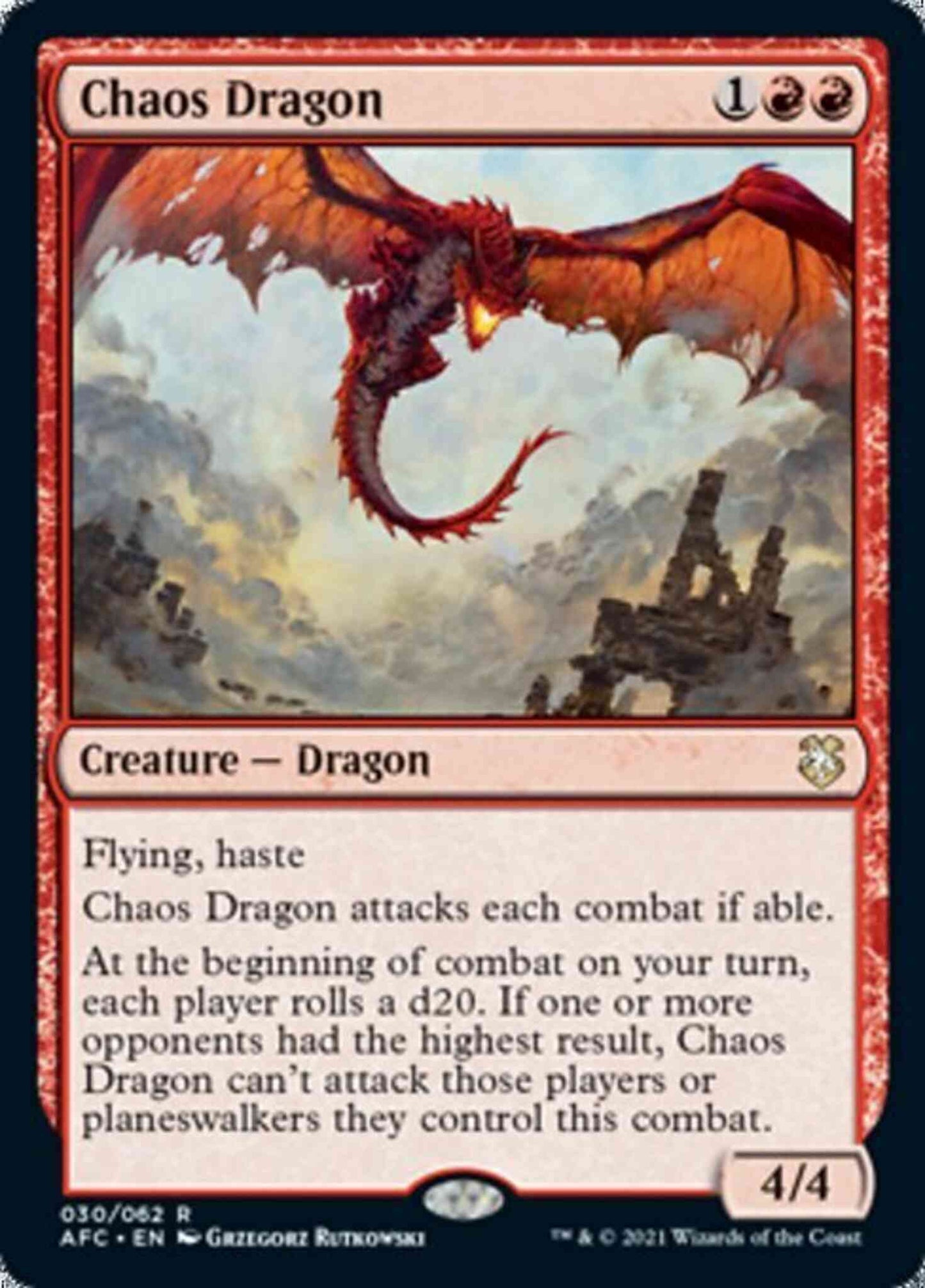 Chaos Dragon [30] [Adventures in the Forgotten Realms Commander] [Non-Foil]