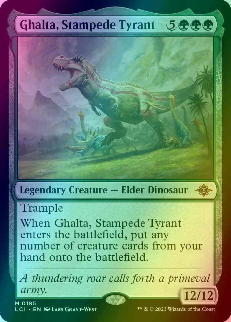 Ghalta, Stampede Tyrant [185] [The Lost Caverns of Ixalan] [Foil]