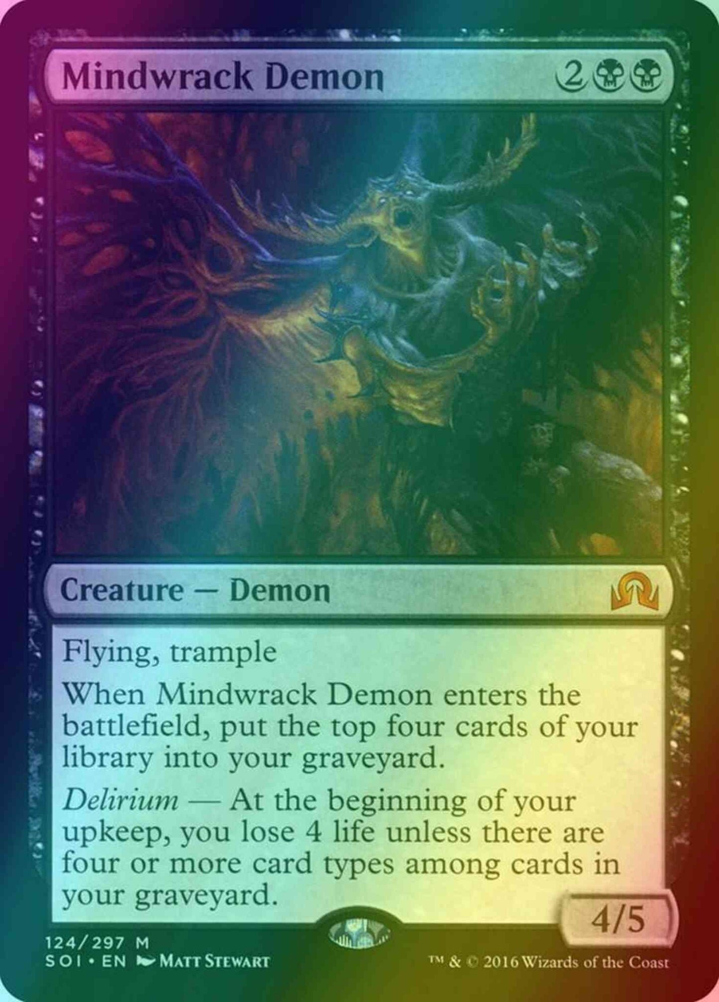 Mindwrack Demon [124] [Shadows over Innistrad] [Foil]