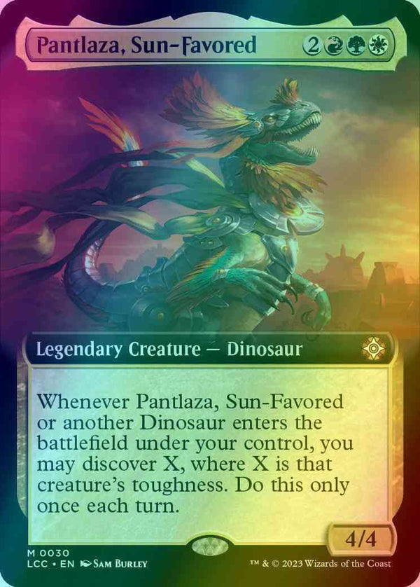 Pantlaza, Sun-Favored [30] [Extended Art] [The Lost Caverns of Ixalan: Commander] [Foil]