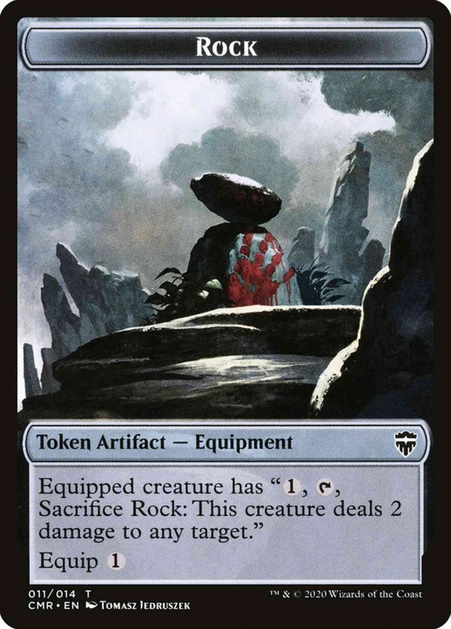 Rock Token [11] [Commander Legends Tokens] [Non-Foil]