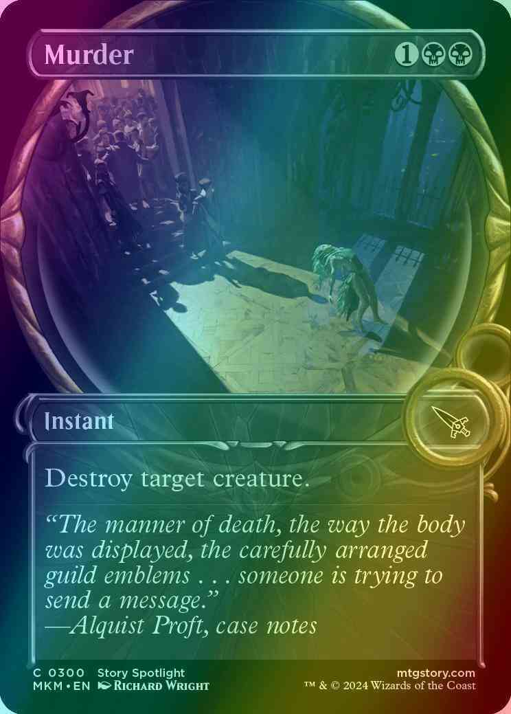 Murder [300] [Magnified Showcase] [Murders at Karlov Manor] [Foil]