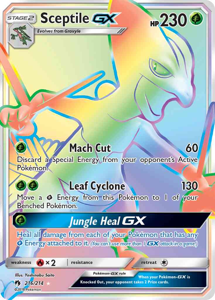 Sceptile-GX - 216/214 - Rare Secret [sm8-216] [Secret]