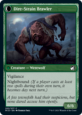 Tireless Hauler // Dire-Strain Brawler [203] [Innistrad: Midnight Hunt] [Non-Foil]