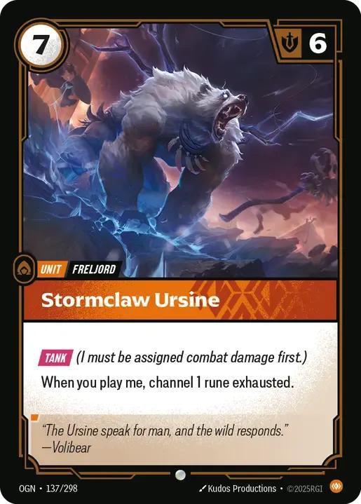 Stormclaw Ursine - 137/298 [Origins] [Non-Foil]