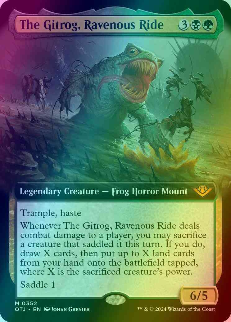 The Gitrog, Ravenous Ride [352] [Extended Art] [Outlaws of Thunder Junction] [Foil]
